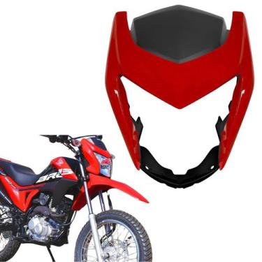 Imagem de Kit carenagem capa farol carcaça roupa mascara honda nxr bros 160 verm