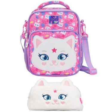 Imagem de Kit lancheira térmica e estojo petit gatinha mia on my way! - Pacific