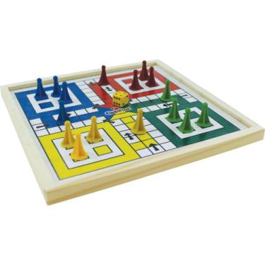 Imagem de Jogo De Ludo Tabuleiro Com Borda 2258 Jogo De Ludo Tabuleiro Com Borda