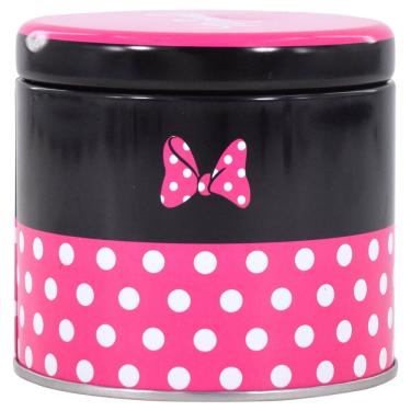 Imagem de Lata Decorativa Papel Cartão e Metal Disney Minnie Vermelha Organizadora
