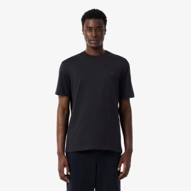 Imagem de Camiseta em malha estampada - Lacoste, 4GG, Preto
