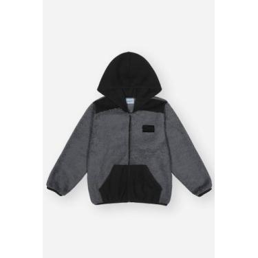 Imagem de Jaqueta Infantil Menino em Pelo Preto Divertto, Preto, 8