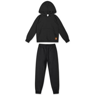 Imagem de Conjunto Longo Com Capuz Moletom Infantil Unissex Marisol - 1P, 3P