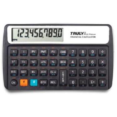 Imagem de Calculadora Financeira Profissional TRULY TR12C Platinum RPN  10 Dígit