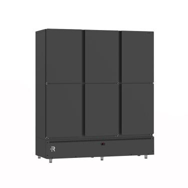Imagem de Mini Câmara para Resfriados MCR6PP 6 Portas 1152L 0 a 7ºC Ar Forçado Motor Inferior Preto 220V Refrimate