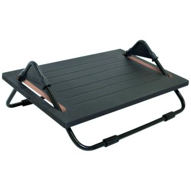Imagem de Apoio de Pé em Mdf com Estrutura em Aço Regulagem de Inclinação Até 15kg Ergonômico Multivisão