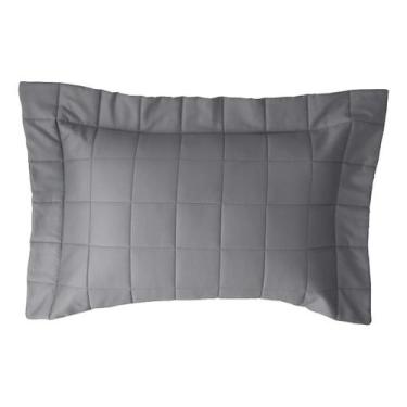 Imagem de Porta Travesseiro 50x70 Square 300 Fios Kacyumara Cor Silver Silver