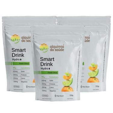 Imagem de 3x Smart Drink Hydro Fresh Citrus Alquimia da Saúde 750g, Fresh Citrus