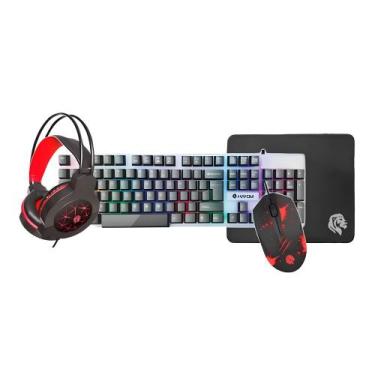 Imagem de Kit Gamer 4 em 1 Hayom Teclado/ Mouse/ headset/ Mousepad - TC3220