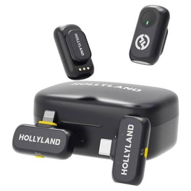 Imagem de Microfone Lapela Duplo Hollyland Lark A1 Combo Usb-c E Lightning - Pre