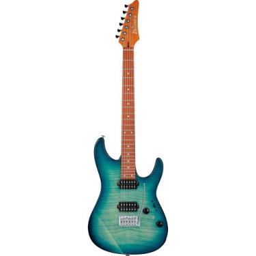 Imagem de Guitarra Ibanez AZ24S1F TXB Transparent Turquoise Burst Super Strato P