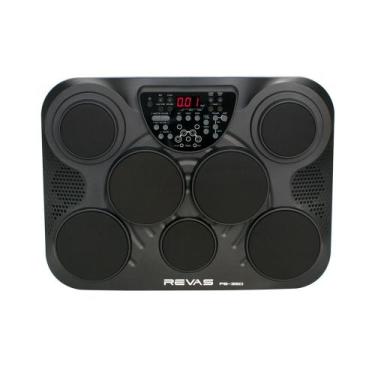 Imagem de Bateria Eletrônica de Mesa Roland Revas PB-350 com 7 Pads + 2 Pedais, 