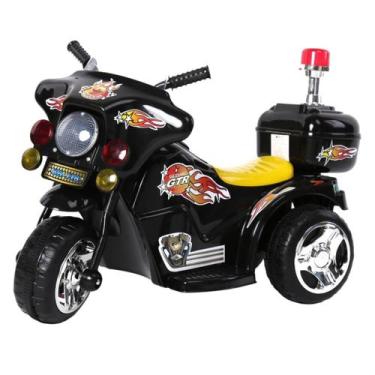 Imagem de Mini Moto Eletrica 6v Infantil Preto Com Som E Luz De Farol - IMPORT W