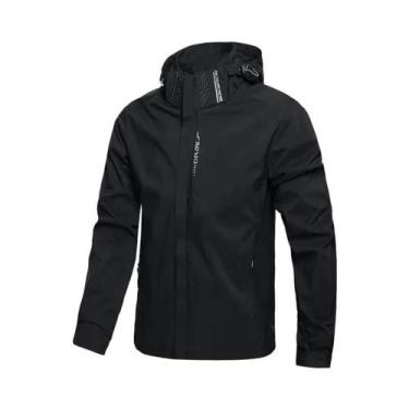 Imagem de Capa De Chuva Masculina Leve E Impermeável Para Ciclismo Com Capuz, Ja