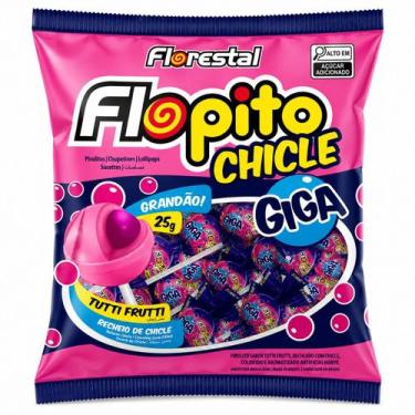 Imagem de PIRULITO FLORESTAL FLOPITO GIGA 600g CHICLETE TUTTI FRUTTI