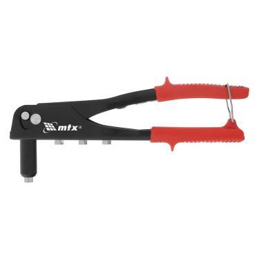 Imagem de Rebitador Manual 405249 Fixação Rápida e Segura com Pontas Substituíveis 13CM Aço Estrutural MTX