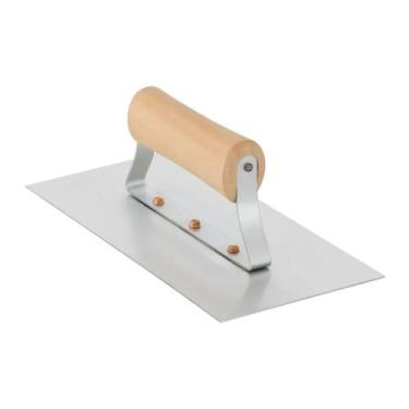 Imagem de Desempenadeira Aço Lisa Cabo Madeira 12x25,6cm Modelo 848 Condor