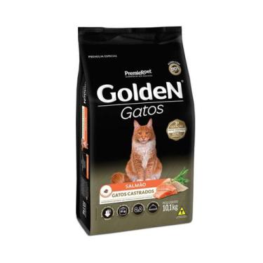 Imagem de Ração Premier Pet Golden Fórmula Gatos Castrados Sabor Salmão - 10,1kg