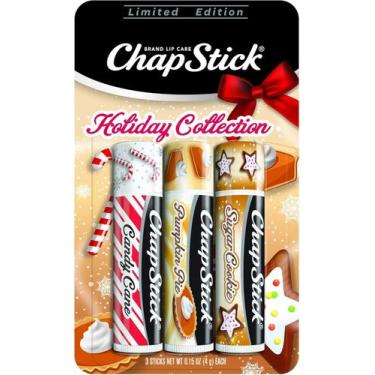 Imagem de Protetor Labial ChapStick Holiday Collection Lip Balm Sabores Natalino