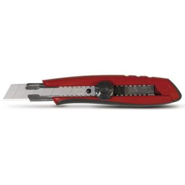Imagem de Estilete 18mm automatic guia aco inox - STARRETT, Vermelho