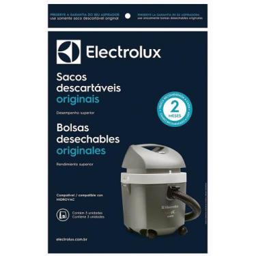 Imagem de Kit c 3 Sacos descartaveis p Aspirador Hidrovac CSEHV Electrolux