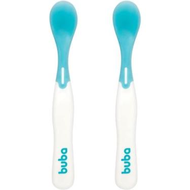 Imagem de Kit Talheres Termossensíveis Azul Buba 11750