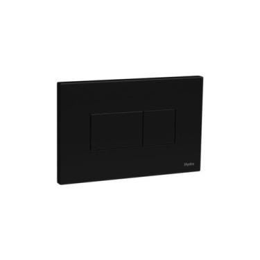 Imagem de Acabamento H Quadra Duo P/ Cx Desc Embutir Pneum Preto Deca