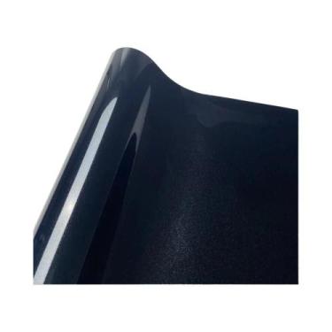 Imagem de Vinil Adesivo Preto Fosco Brilhante Para Envelopamento Automotivo, Liv