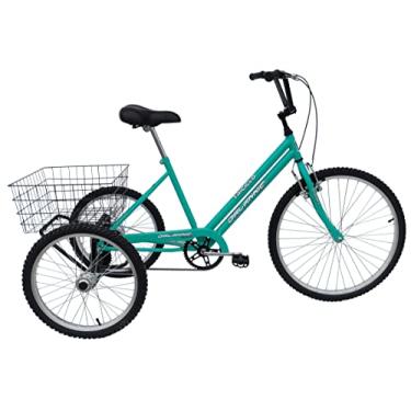 Imagem de Bike Bicicleta Triciclo Adulto Aro 20 Food Bike Azul Turquesa