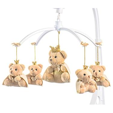 Imagem de Sleep Baby Mobile de Berço Musical e Giratório Príncipe Bege para Bebês, Montagem no Berço