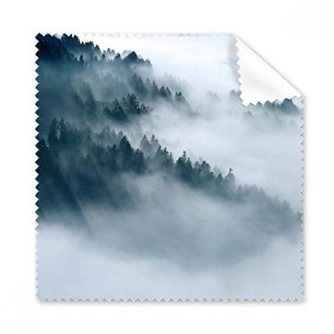 Imagem de Fog Forest Mountain Sky Cloud Pano de limpeza para telefone 5 peças