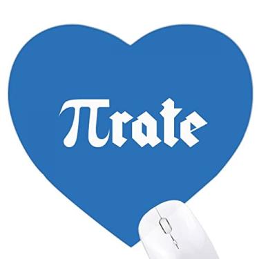 Imagem de Mousepad de borracha com desenho de coração em forma de pirata Word English Calculation Game Office