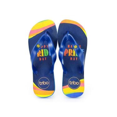 Imagem de Chinelo de Borracha Masculino Colorido Confort Praia