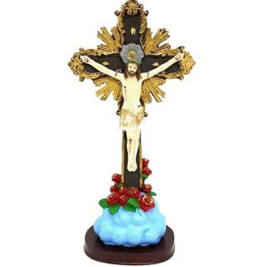 Imagem de Nosso Senhor Jesus Do Bonfim Escultura Em Resina 32 Cm