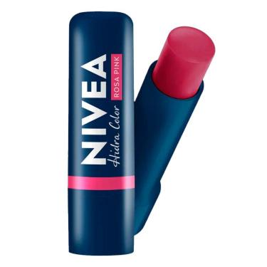 Imagem de Protetor Labial Nivea 2 Em 1 Hidra Color Rosa Pink 4,8g