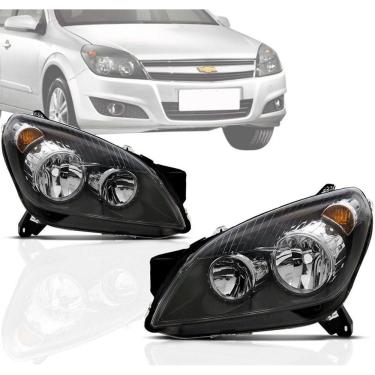 Imagem de Farol Mascara Negra Vectra 2006 2007 2008 Manual - Unidade