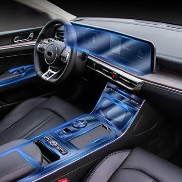 Imagem de MIVLA Consola central do interior do carro filme protetor de tpu transparente filme de reparo, para acessórios de automóvel kia k5 kaiku 2020-2022