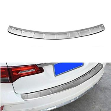 Imagem de Acessórios de carro de aço inoxidável placa protetora de pára-choques traseiro externo guarnição da tampa da placa do peitoril serve para Honda Acura MDX 2017-2021 - prata