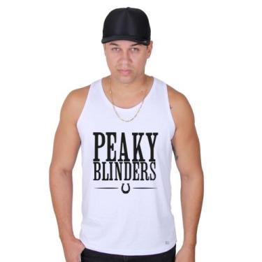 Imagem de Camiseta Regata Peaky Blinders Da Serie Masculino Cor Branco - Mtc