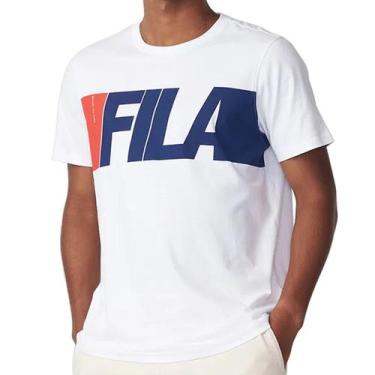 Imagem de Camiseta Fila Masculina Italic Branca