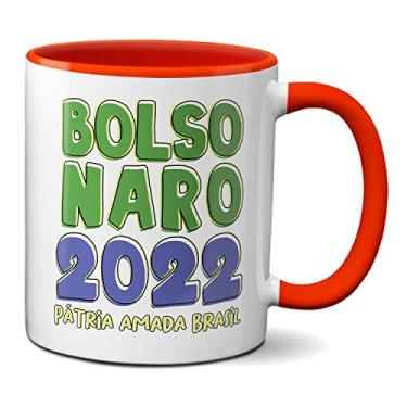 Imagem de Caneca Presidente Bolsonaro 2022 Pátria Amada Brasil (Vermelha)