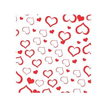 Imagem de Placa em Eva Estampada 1.8mm Coração Mix 40x48cm com 10 Unidades, BRW