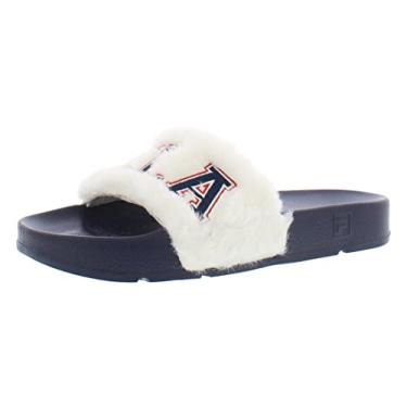 Imagem de Fila Drifter Furry Collegiate Slide Womens Shoes Size 6, Color: White/Navy