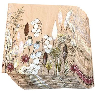 Imagem de Guardanapos de outono 20-ct 13 x 13 Guardanapos de papel decorativos Guardanapos de papel de decoupage Guardanapos de almoço de outono guardanapos de papel florais para jantar guardanapos de papel flo