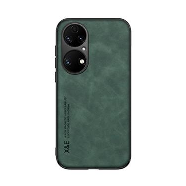 Imagem de Kepuch Silklike Capa para Huawei P50 Pro - Case Placa de Metal Embutida para Huawei P50 Pro - Verde