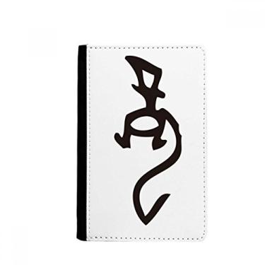 Imagem de Bones Inscriptions Porta-passaporte dragão do zodíaco chinês Notecase Burse capa carteira porta-cartão, Multicolor