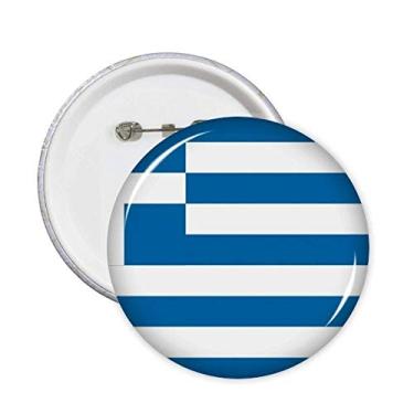 Imagem de Broche de bandeira nacional da Grécia Europa país alfinetes emblema botão decoração acessório 5 peças