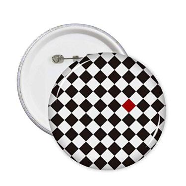 Imagem de Linha de losango arte ilustração de grão padrão pinos crachá botão emblema acessório decoração 5 peças