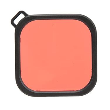 Imagem de Filtro de mergulho com estojo à prova d'água, cobertura de filmes ópticos Filtro de alojamento de mergulho de alta transmitância de luz para câmera de ação