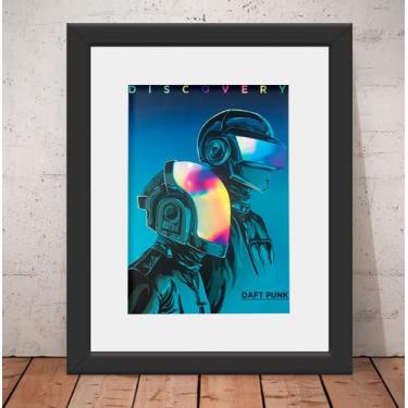 Imagem de Quadro Daft Punk Dance Music 56x46cm Vidro + Paspatur U0664